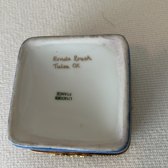 ⛳️⛳️ Hand painted French Limoges China PGA Championship Golf Jewelry Trinket Box - Picture 4 of 10